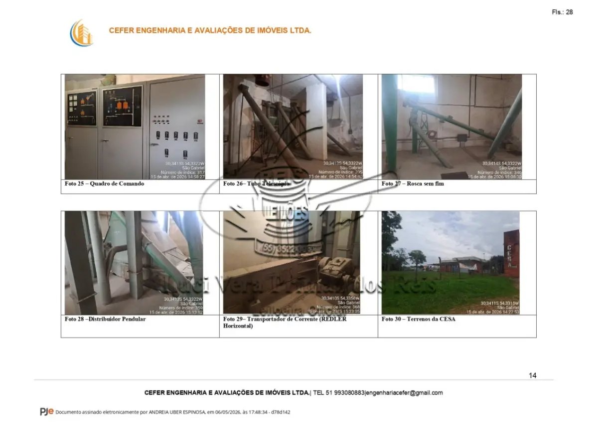 LOTE 001 - Silos e equipamentos